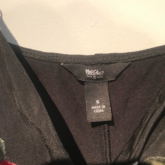 Lingerie tank top with velvet floral design - Picture 5 of 6